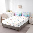 thumbnail image 4 of Little Mermaid Bed in a Bag King Size Comforter Set 7 Pieces,Gradient Iridescent Fish Scale Bedding Sets Ocean Marine Life Sheet Set with Comforter, 4 of 5
