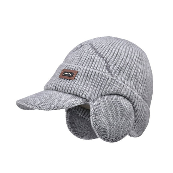 Tanhomme Slouchy Knit Cap Warm Stocking Hats Guys Winter Hat Plain Hat Men Knitted Hat Winter Cycling Windproof Warm Cap Winter Hats Warm Winter Plain Knit Hat