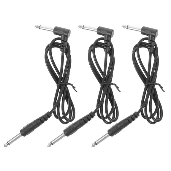 3 Pcs Speakers Guitar Effector Electric Audio Cable Instrument Aux Connection for Wire