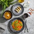 thumbnail image 4 of Gibson Elite 99827.16R Dragonstone Dinnerware Set, 16 Piece, Gray, 4 of 7
