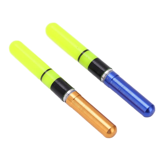 Flotador de luces de pesca electrónicas, 2 piezas Flotador de pesca brillante Lámpara a la deriva de peces Flotador Flotador de pesca brillante Instalación sin esfuerzo