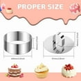 thumbnail image 6 of Round Cake Ring Mold,Stainless Steel Ring Molds For Cooking,Cookie Rings Baking, 6 of 6