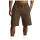 thumbnail image 2 of pstuiky Abreviatura para hombres, Pantalones cortos de trabajo de pierna recta, holgados y cómodos, de color liso, a la moda y para tiempo libre para hombre Pantalones cortos de entrenamiento, 2 of 6