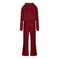 thumbnail image 4 of Sevevn Women's 2 Piece Outfits Sweatsuit Sets Oversized Hoodies Wide Leg Sweatpant Tracksuit 2025 Fall Matching, 4 of 6
