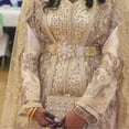 thumbnail image 2 of Ceinture Caftan Marocaine Élégante Couleur Or Ceinture Robe Femme Arabe Bijoux de Mariage Bride Chaîne de Taille Longueur Ajustable, 2 of 5