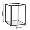 thumbnail image 3 of Juego de portavelas Phosphor Small Glass Hurricane Black, 6 piezas, 3 of 7