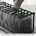 thumbnail image 4 of 2X Organizador de Ropa Interior, Sujetador, , Organizador de Ropa con Cajón Plegable Lavable (Negro-11 Rejillas), 4 of 5