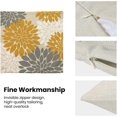thumbnail image 6 of Mustard Yellow Grey Pillow Covers 18x18 Inch Set of 2 White Dahlia Floral Decor Throw Pillows Summer Modern Geometry Flower Outdoor Decorative Cushion Cases for Sofa Couch Bed Decorations, 6 of 6