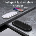 thumbnail image 3 of 1 Ensemble Chargeur USB Sans Fil 2 en 1 Adsorption Automatique Magnétique Taux de Conversion Élevé Reconnaissance Intelligente des Objets Étrangers Prise en Charge Chargeur Sans Fil pour Téléphone/écouteurs pour Bureau, 3 of 10