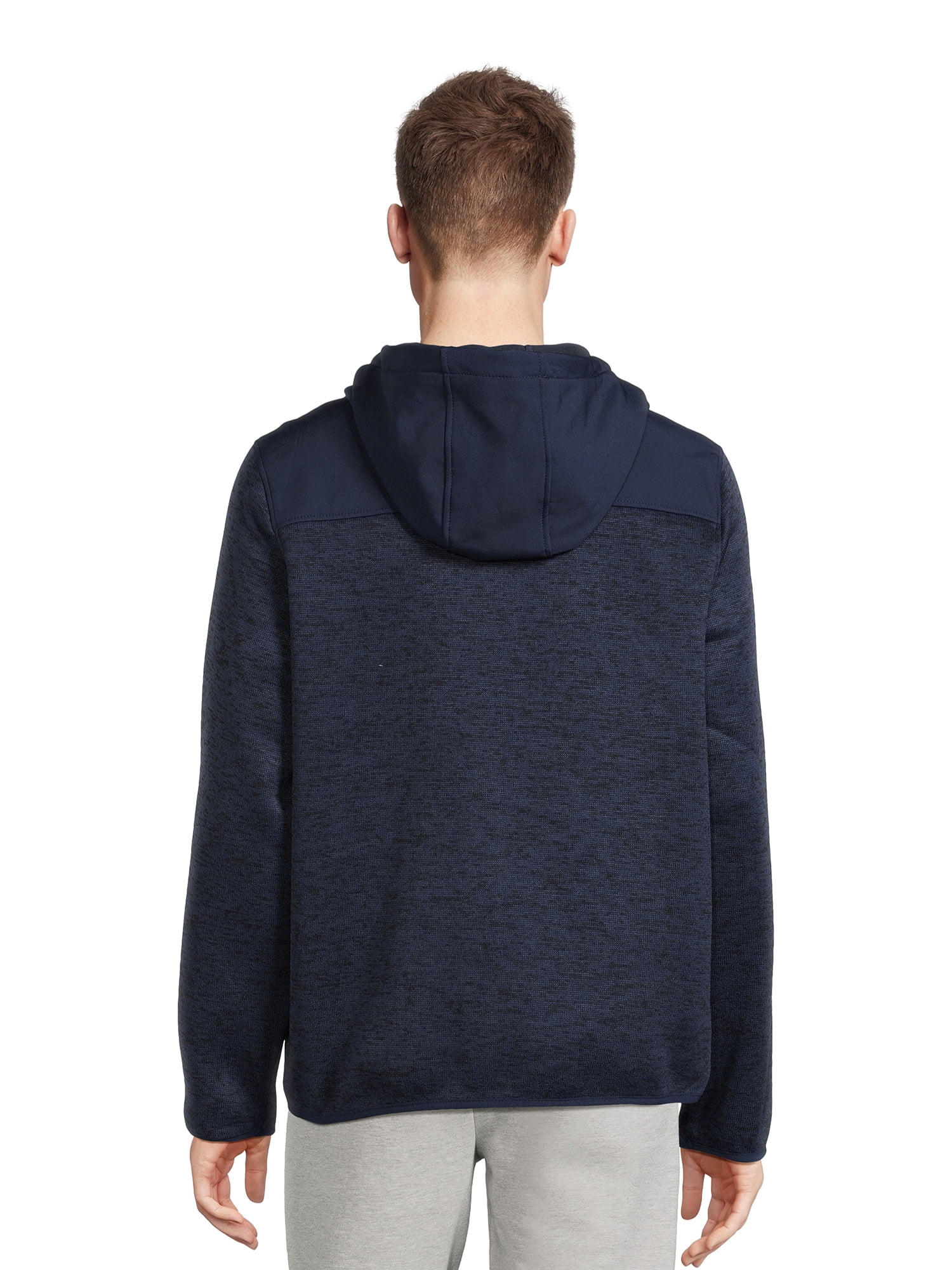 Reebok Delta Men's Hooded Sweater Fleece Jacket, Sizes M-2XL