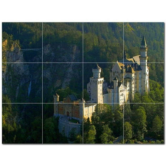 Castle Ceramic Tile Mural Kitchen Backsplash Bathroom Shower 400452-XL43