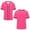 Pink, variant on Women's Classic Baseball Jersey Button Down Short Sleeve V-Neck Hip Hop Athletic Shirt White L