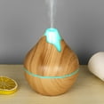 thumbnail image 3 of Silent Large Mist Humidifier, Wood Grain Vase Design, Home/Office/Indoor, Night Light, 200ML Capacity, 5V Voltage, 2W Power, 30-40m虏 Area, Colorful Lighting, Humidification/Purification/Decoration, 3 of 3