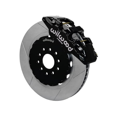 Wilwood 140-14067 Front AERO6 Black 14.25" Slotted Big Brake Kit Compatible with 2012-2016 Charger Challenger 300C