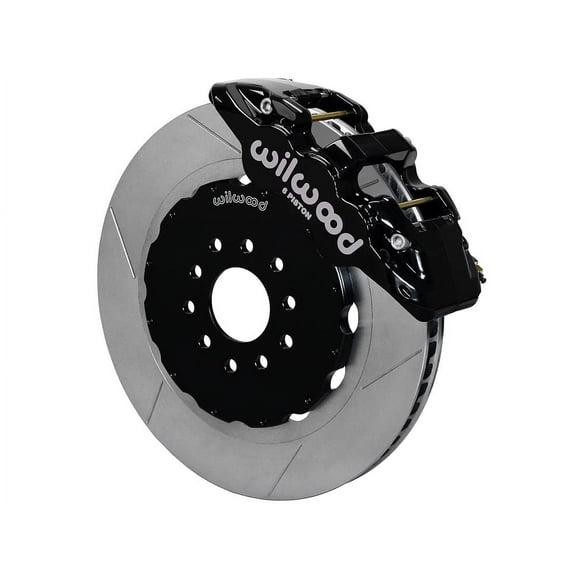 Wilwood 140-16807 AERO6-DM Front Big Brake Kit with Black Calipers and Slotted Rotors for 2010-2014 Ford F150 SVT Raptor