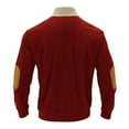 thumbnail image 2 of RMGVDSD Mens Sweatshirts Corduroy Casual Pullover Comfortable Button Stand Collar Long Sleeve Pullovers Lightweight Sweatshirt Stylish Sweatshirt Tops, 2 of 6