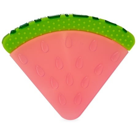 Nuby Silicone Teether Toy for Babies  Pink Watermelon Slice Design