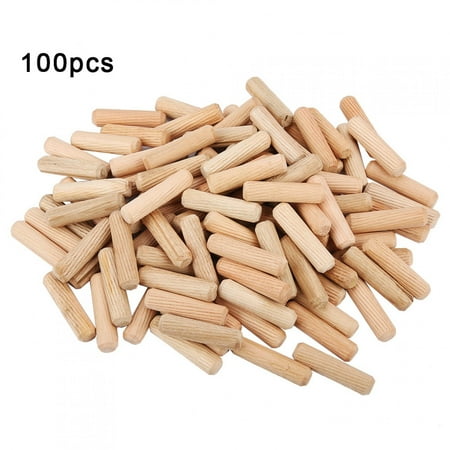 

Set of 100 Wood Dowel Pins for DIY Furniture - M10 x 40mm