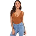 thumbnail image 1 of Women's Spaghetti Strap Knot Back Crop Top Wrap Cami Top, 1 of 5