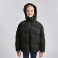 thumbnail image 5 of Girls Puffer Jackets Hooded Full Zip Warm Windproof Winter Coats Outerwear Size 11-12t, 5 of 5