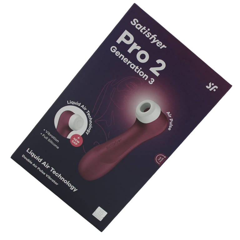 Satisfyer Pro 2 Generation 3 - Air-Pulse Clitoris Stimulating Vibrator with  Liquid-Air Technology - Non-Contact Clitoral Sucking Sex Toy for Women,  Waterproof, Rechargeable (Wine Red) - Walmart.com