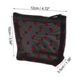 thumbnail image 3 of 1 Pc Bolsa de Cosméticos de Malla Triangular para Mujeres para Actividades al Aire Libre Viaje Negro Nylon Negro-Pequeño, 3 of 3
