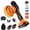 Orange, variant on 21V Cordless Car Buffer Polisher 6 Variable Speed 2800-5500 RPM Eccentric Orbital Polisher with Dual 2000mAh Batteries Full Detailing Pad Kit for Auto Waxing Scratch Removal