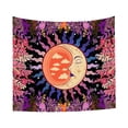 thumbnail image 1 of Tapiz de flores y luna para dormitorio, tapiz floral de plantas, tapiz Retro estético para sala de estar, colgante de pared para dormitorio, 1 of 5