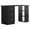 Black, variant on HOMCOM Computer Desk with 3-Tier Storage Shelves, Home Office Desk, Black