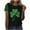 Multicolor 1, variant on hotojiny Plus Size St. Patrick's Day Tops for Women Fashion Spring Summer Short Sleeve Crewneck Shirts Lounge Soft Cute T Shirts
