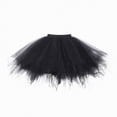 thumbnail image 4 of mgoYE Tutu Skirt for Girl Toddler 3 Layered Tulle Skirts(Black,2-12 Years), 4 of 4