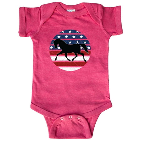 

Inktastic Horse Lover USA Patriotic Gift Baby Boy or Baby Girl Bodysuit