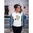 thumbnail image 2 of Butterflies And Daisies. T-Shirt Women -Image by Shutterstock, Female XX-Large, 2 of 4
