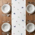 thumbnail image 4 of Table Runner 70 Inches Long for Kitchen Dining, Blue Purple Floral Dresser Scarf Farmhouse, Dining Table Decorations for Wedding/Parties, Spring Country Hydrangea Flower Truck 13 x 70 In, 4 of 8