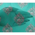 thumbnail image 5 of oneOone Viscose Chiffon Turquoise Green Fabric Block Sewing Material Print Fabric By The Yard 42 Inch Wide, 5 of 5