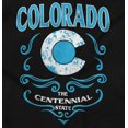 thumbnail image 2 of Colorado State Flag Cute Floral CO Women's Graphic T Shirt Tees Brisco Brands S, 2 of 5