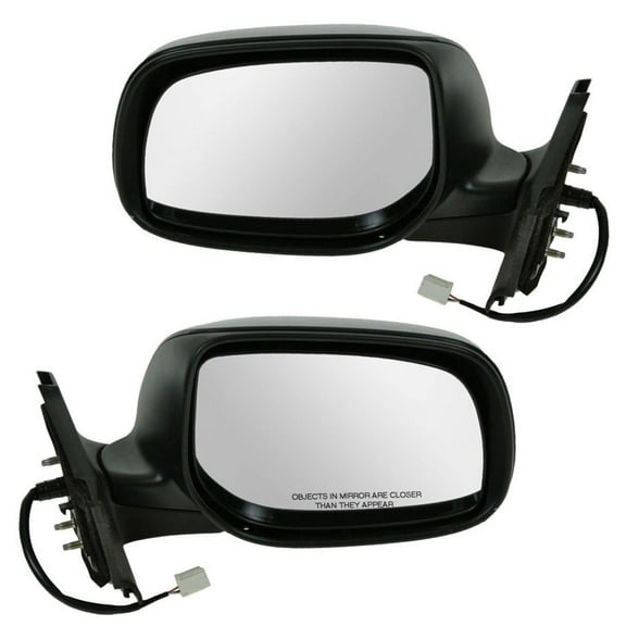 TRQ Side View Mirrors Power Left & Right Pair for 06-11 Toyota Yaris Hatchback MRA09208