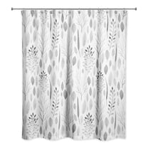 Creative Products Watercolor Leaves 3 71x74 Shower Curtain