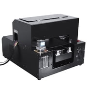 Small UV Printer Machine, A4 UV Flatbed Printer with White Ink Circulation System