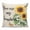Beige Yellow, variant on Throw Pillow Covers 24x24 Inch, Yellow Sunflower Decorative Pillow Cases for Couch Sofa Bed, Vintage Butterfly Sunshine Farmhouse Cotton Linen Square Home Decor Pillowcases with Hidden Zipper