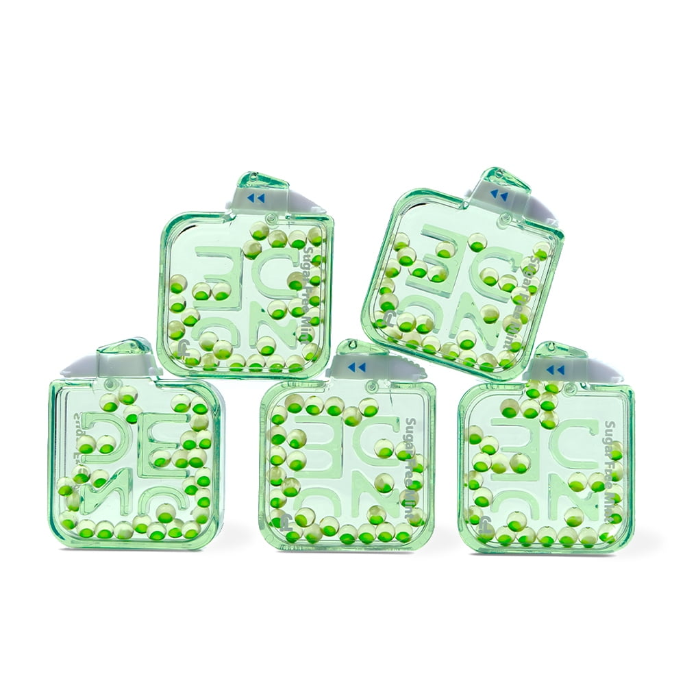 NUDE Mad Melon Sugar Free Breath Mints, 2-in-1 Gut & Breath Freshener, 5 Pack, 150 Nano Mints