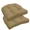 Light Brown, variant on JIAN YA NA Waterproof Outdoor Cushion Set, Set of 2 Textured Chair Seat Pad for Armchair Loveseat Settee, Dark Grey, 19" x 19"