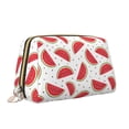 thumbnail image 2 of Xecao Watermelon Print Fashion Makeup PVC Bag Large Capacity Travel Cosmetic Bag for Women Organizer Toiletry Clutch, 2 of 8