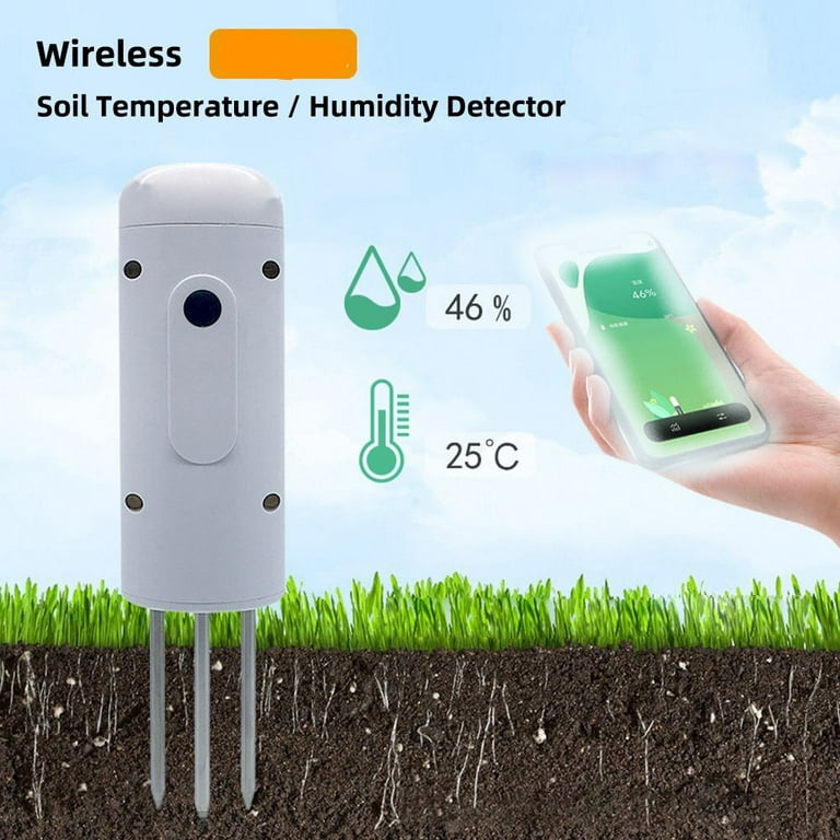 Wi-Fi Soil Moisture Meter, Plants Humidity Meter, Soil Temperature Monitor  for Gardening & Farming (Sub-Device, Need to Pair with Hub or Gateway -  Sold Separately) - Yahoo Shopping