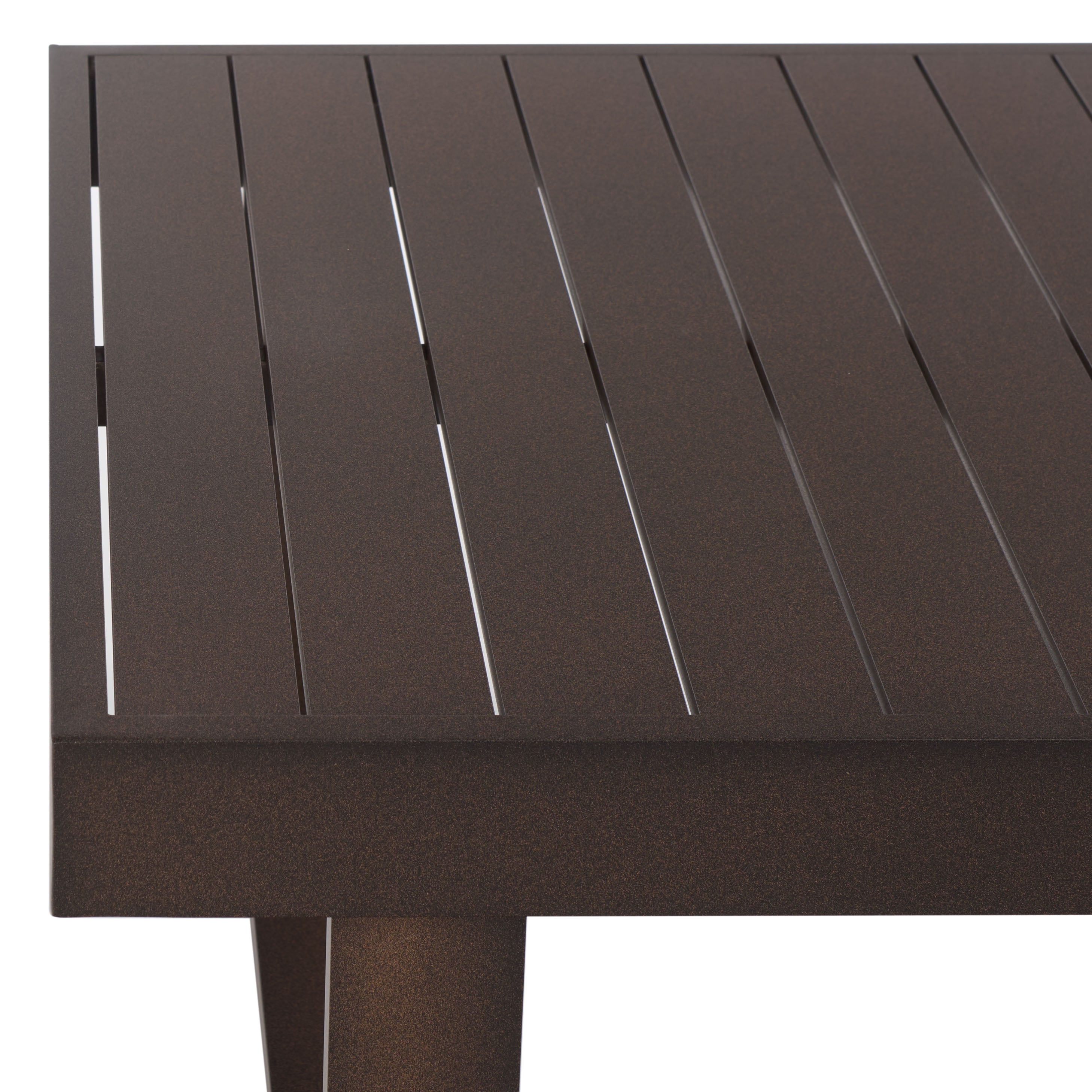 Safavieh Fash Outdoor Morden Metal Coffee Table, Brown