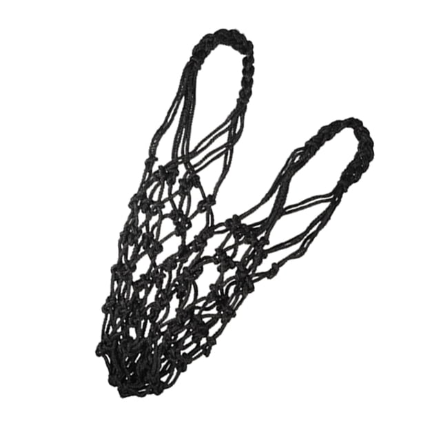 Toystoory Bolsa de malla de golf hueca Fácil de llevar Bolsas de pelotas livianas Bolsa de red de cuerda gruesa multifuncional Artículos Golf Negro
