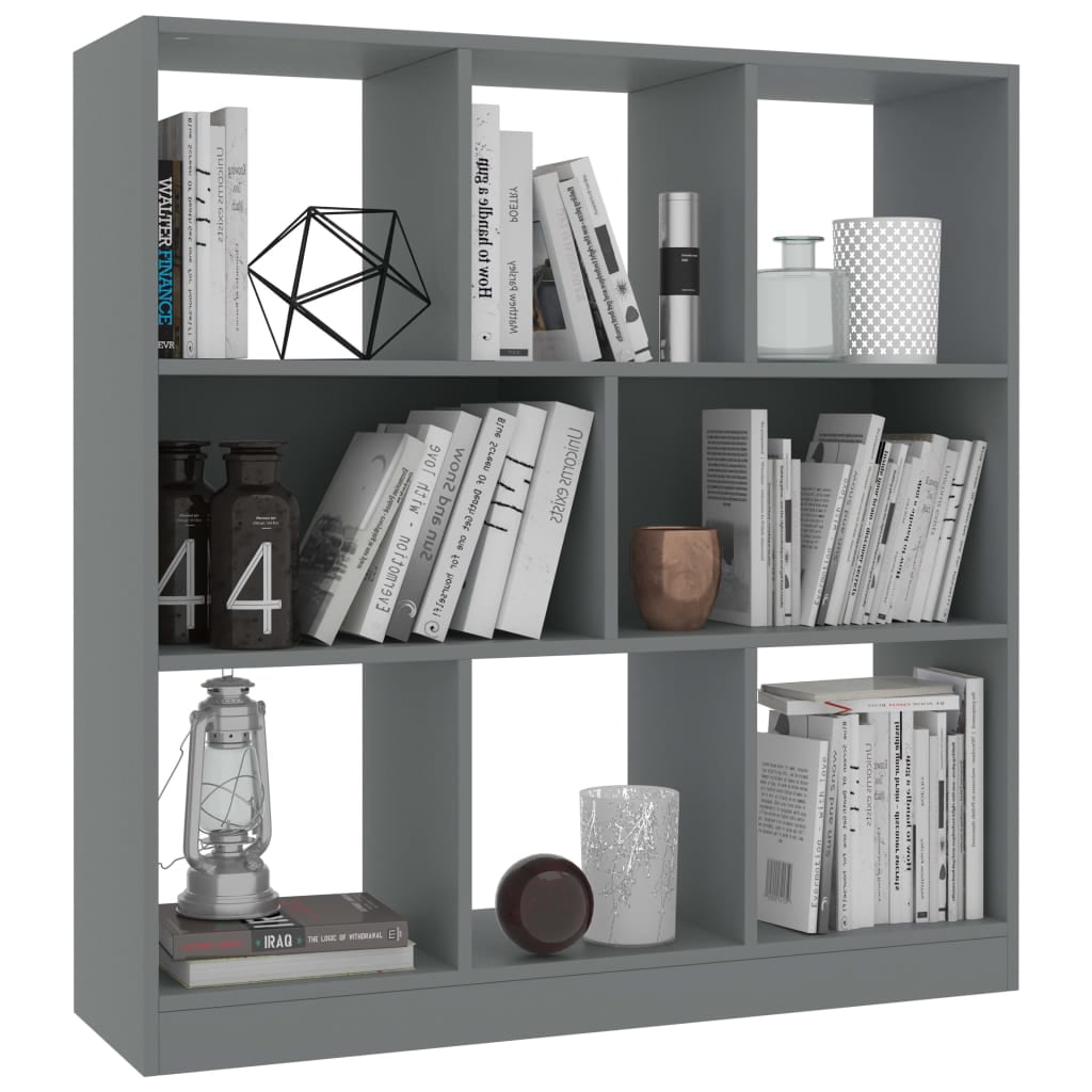 Kepooman 38" Modern Floor-Standing Irregular Grid Storage Bookshelf for Books Photos, Grey Kepooman 38" Modern Floor-Standing Irregular Grid Storage Bookshelf for Books Photos, Grey