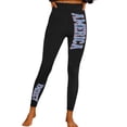 thumbnail image 1 of Gibobby Leggings Termicos Pantalones yoga deportivos ajustados moda casual para mujer Leggings estampados coloridos del Día la Independencia（Azul， XL), 1 of 4