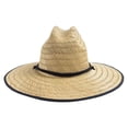 thumbnail image 2 of Lifeguard Straw Hat with Design Natural, Flag, 2 of 2