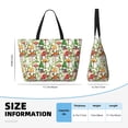 thumbnail image 3 of Goofa Mushrooms Gnomes Print Beach Bags Waterproof Beach Tote Bag Zipper Sandproof Swim Pool Bag Large Tote Beach Vacation Travel, 3 of 6